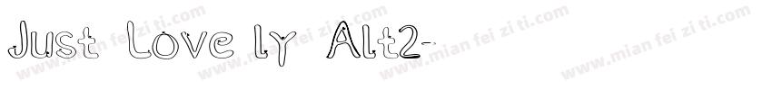 Just Lovely Alt2字体转换